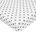 American Baby Company 100% Natural Cotton Percale Fitted Crib Sheet for Standard Crib and Toddler Mattresses, White with Gray Dots, Soft Breathable, for Boys and Girls