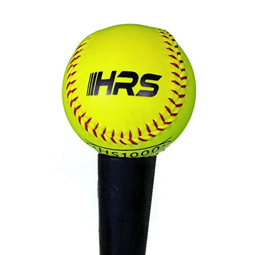 Hit Run Steal Softball Bucket with 12 Inch Fast Pitch Softballs. Comes with Padded Seat Top (12 Softballs)