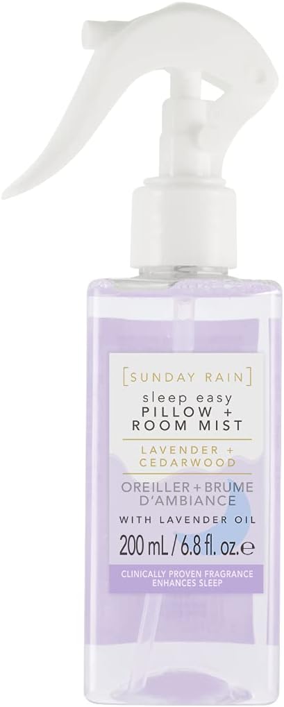 Sunday Rain Sleep Easy Pillow and Room Mist Spray Lavender Cedarwood 200ml