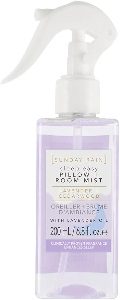 Sunday Rain Sleep Easy Pillow and Room Mist Spray Lavender Cedarwood 200ml