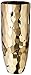 CosmoLiving by Cosmopolitan 42382 Extra Large Ceramic Electroplated Metallic Gold Vase with Geometric Silhouette | 5” x 12”