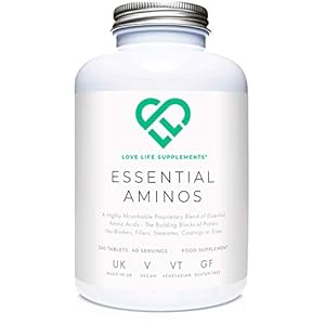 Essential-Amino-Acids-EAAs-by-LLS-Includes-All-3-BCAAs-Plus-5-More-Amino-Acids-Necessary-to-Build-and-Repair-Muscle-300-Tablets-60-Servings-5-10g-per-Serving-Manufactured-Here-in-the-UK-Under-BRC-Cert Essential Amino Acids by LLS - All 9 EAA Amino Acids with All 3 BCAA's Plus 6 More EAA's Necessary to Build and Repair…