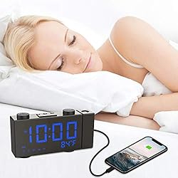 Moskee Projection Alarm Clock Digital Dual Alarm
