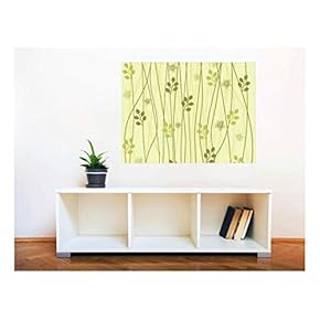 Removable Wall Sticker/Wall Mural - Seamless Floral Pattern | Creative Window View Home Decor/Wall Decor - 24"x32"