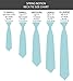 Spring Notion Boys' Satin Zipper Necktie with Gift Box Royal Blue Large