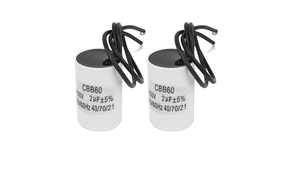 CBB60 AC 450 V 2uF Polipropileno Película Motor Running Capacitor ...