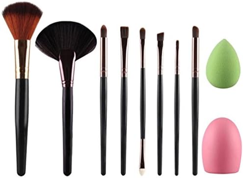 New Arrival 10pcs Makeup Brush Makeup Sponge Makeup Brush Cleaner Foundation Brush Cosmetic Set