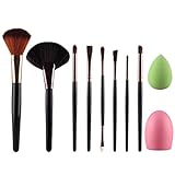 DaySeventh New Arrival 10pcs Makeup Brush Makeup Sponge Makeup Brush Cleaner Foundation Brush Cosmetic Set