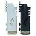Hemp Wick Lighter 2 Pack Wrapper, Includes 8FT Hemp Wick by Hemplights USA (Black/White)