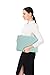 MOSISO Laptop Sleeve Compatible with 13-13.3 inch MacBook Pro, MacBook Air, Notebook Computer, Diamond Foam Neoprene Bag with Small Case, Mint Green