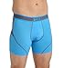 SAXX Underwear Co. Saxx Men's Kinetic Performance Boxer Brief SP2016-SXBB27-Malibu/Steel-Large