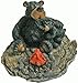 WD Willie Black Bear with Cub Sitting By Campfire Collectable Figure 4