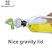Glass Olive Oil Dispenser, 17oz Oil Pour Bottle with Non-drip Spout and Auto Flip Cap, Vinegar Cruet for Kitchen and Cooking