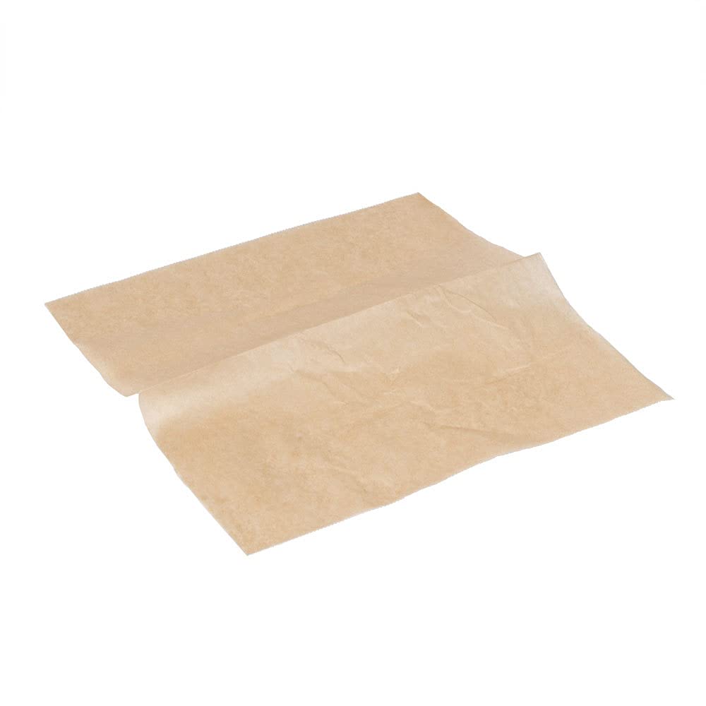 EcoCraft Kraft Brown Eco-Friendly Greaseproof Paper 12 x 10.75" - Pack of 500 - 30.5 x 27.5cm