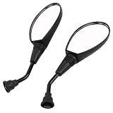 GY6 Rear view Mirror with Handlebar Mount for Motorcycle Scooter Moped Dirt Bike Bicycle Cruiser Coolster Snowmobile ATV Arctic Cat Can-am Honda Kymco Kawasaki KTM Suzuki Polaris Yamaha 8mm(Pair)