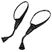 GY6 Rear view Mirror with Handlebar Mount for Motorcycle Scooter Moped Dirt Bike Bicycle Cruiser Coolster Snowmobile ATV Arctic 8mm(Pair)