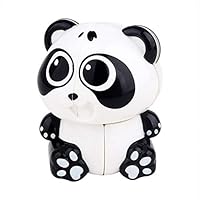 Mei00USpeacock Panda Funny Cube Keychain Funny Cube Pendant Second-Order Cube Cute Panda Shape Second-Order Cube Daily Toys