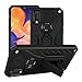 Galaxy A10S Case,Full Body Protective Silicone Gel Personalised Tough Armor Phone Case with A Kickstand Holder for Samsung Galaxy A10S (Black)