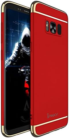 Galaxy S8 Plus Case - JOYONE iPaky 3in1 Ultra Thin Matte Surface Protective Case with Electroplate Frame for Samsung Galaxy S8 Plus (S8+ Red)