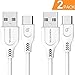 Ultra-Rapid USB Type C Cable (6.6ft, 2 Pack), SOMOSTEL 3.1A USB A to C Fast Charger Power Cord for Samsung Galaxy Note 8 S9 S8 Plus,Moto G6,LG Stylo 4 V20,Google Pixel,Nexus 6P 5X,Nintendo Switch
