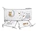 Cuddletime Starry Night Owls Crib Bumper, Gray