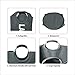 DOKEHOM 82L Large Laundry Basket, Collapsible Laundry Bag, Freestanding Tall Clothes Hamper, Foldable Washing Bin (Dark Grey)