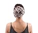 merrylight Human Hair Bun Up Do Hair Piece Scrunchie Messy Bun Hair Pieces For Women (Dark Grey Mixed silver-M3/60)