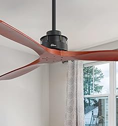 Sofucor 60 inch Solid Wood Ceiling Fan no Lights