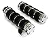 TMS Chrome Hand Grips w/Throttle Boss for Suzuki Kawasaki Honda Yamaha Harley Softail