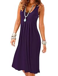 Vestido de verano para dama, sin mangas, sin mangas, falso, línea A