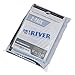 The Rag Company - Dry Me A River - Professional Korean 70/30 Blend Microfiber Waffle-Weave Drying & Detailing Towels, Soft Suede Edges, 390GSM, 20in x 40in Light Blue & 16in x 24in White (2-Pack)