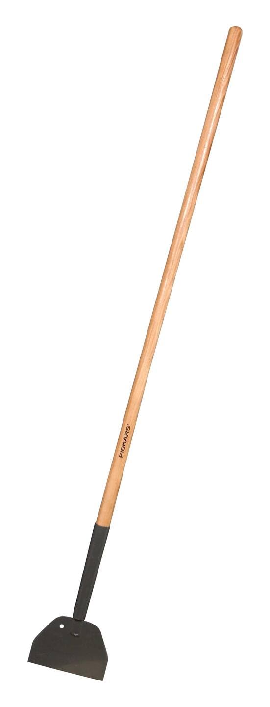 Fiskars ice pusher, blade width 17.5 cm, boron steel blade/wooden handle, black, 1001639