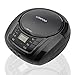 LONPOO Portable Stereo CD Player Sport Boombox FM Radio with Aux Line in, Headphone Jack and USB Port, Foldable Carrying Handlethumb 3