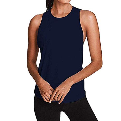 Keliay Bargain Women Activewear Sexy Open Back Yoga Shirt Workout Sports Gym Tank Tops Vest