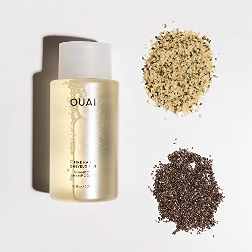 OUAI Fine Shampoo. Bring Fine Hair to the Next Level with Strengthening Keratin, Biotin and Chia