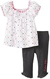 Calvin Klein Baby Girls' Printed Tunic with Charcoal Leggings