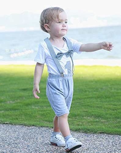 GRNSHTS Baby Boy Funny First Birthday Clothes Infant Boy Bow Tie