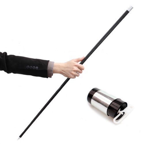 Black Plastic Appearing Cane with Video Tutorial - Stage Magic Trick