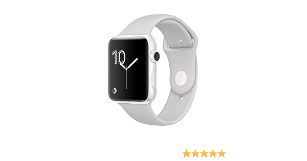 Amazon.com: Apple Watch Edition Series 2 38 mm Cerámica Blanca Caso con  Cloud Sport Band : Electrodomésticos
