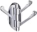 ALLMILL SOLID METAL Swivel Hook Heavy Duty Folding Swing Arm Triple Coat Hook with Multi Three Foldable Arms Towel/Clothes Hanger for Bathroom Kitchen Garage Wall Mount Brushed Nickel (silver)