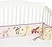 Bedtime Originals Lil' Friends 4 Piece Bumper, Lavender/Pink