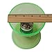 Triple Bearing LED Light Up Professional Diabolo / Chinese Yoyo Toy with Aluminum Sticks Translucent Green - Flight Diabolo