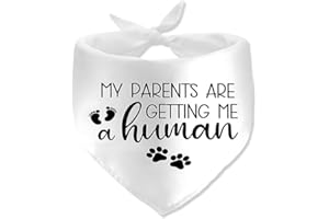 Pregnancy Announcement Gifts Bandana My Parents are Getting Me a Human Dog Bandana Baby Announcement Gifts Dogs Bandanas for 