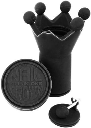 CRUZ CULTURE NAIL CROWN ALL-IN-ONE - BLACK (FREE METAL DAB TOOL SCOPPER &amp; NEEDLE POINT 4.5")