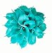 Floral Kingdom 18 PCS 14" Real Touch PU Latex Artificial Calla Lily Flowers for Wedding Bouquets, centerpieces, and Floral Decor (Tiffany Blue)