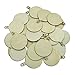 20 Pcs Unfinished Wood Ornaments Wood Slice DIY Christmas Ornaments Hanging Decoration 2.75