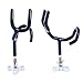 Amarine Made Sure Grip Steel 20 Degree Angle Rod Holder with Mounting Base, Metric M10x1.5 Thread Coated Steel Rod-PVC Dipped Fishing Pole Holders for Boat(4PCS)