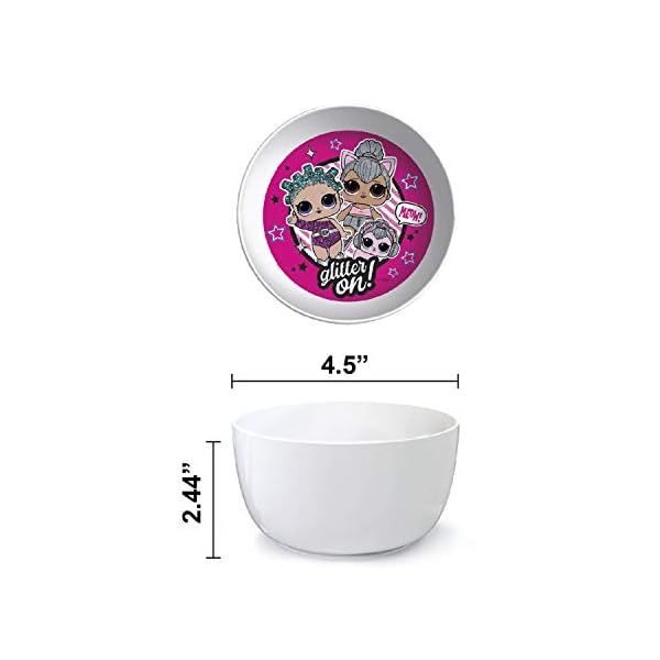 Zak Designs LOL Dinnerware Set Includes Plate, Bowl, Tumbler and