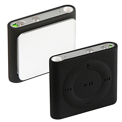 eForCity Silicone Skin Case for iPod shuffle 4G (Black)
