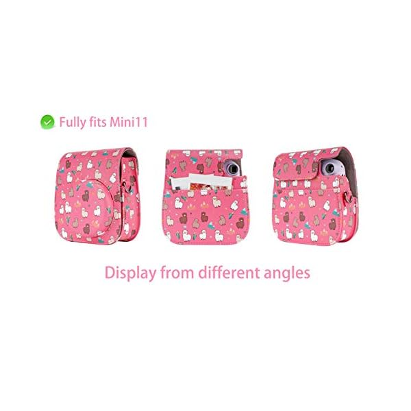 Yosuny Portable Case Kompatibel mit Fujifilm Instax Mini 11 Sofortbildkamera mit verstellbarem Gurt und… – Bild 4